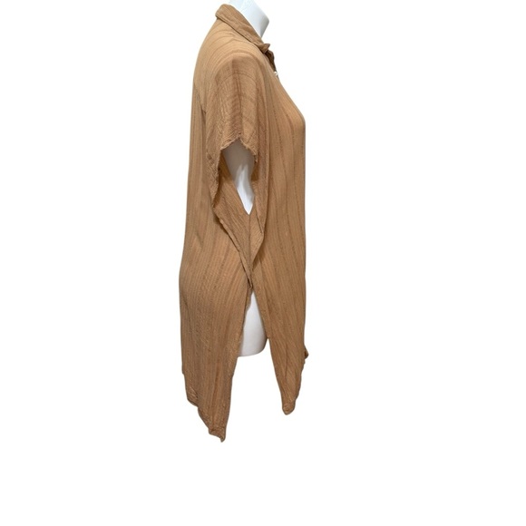 L*SPACE Anita Semi-Sheer Button-Front Swim Cover-Up 
size Xsmall - Picture 3 of 4